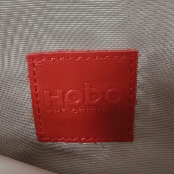 HOBO Envelope Crossbody Embossed Leather Bag Gray EUC - Picture 8 of 14